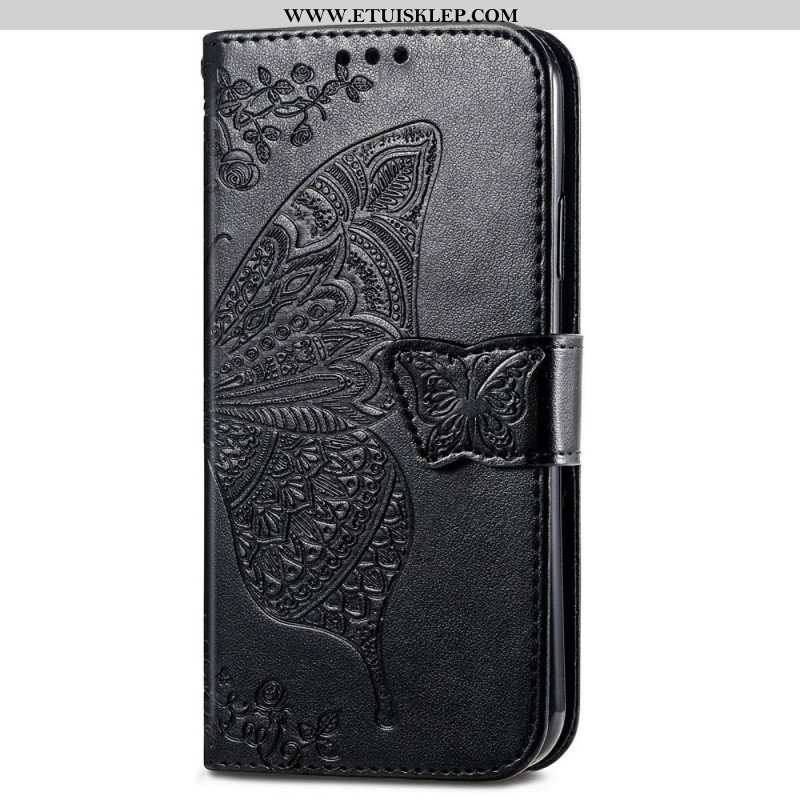 Etui Folio do Samsung Galaxy A14 / A14 5G Barokowy Motyl